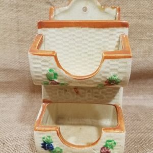 Vintage Ceramic Kitchen Match Holder